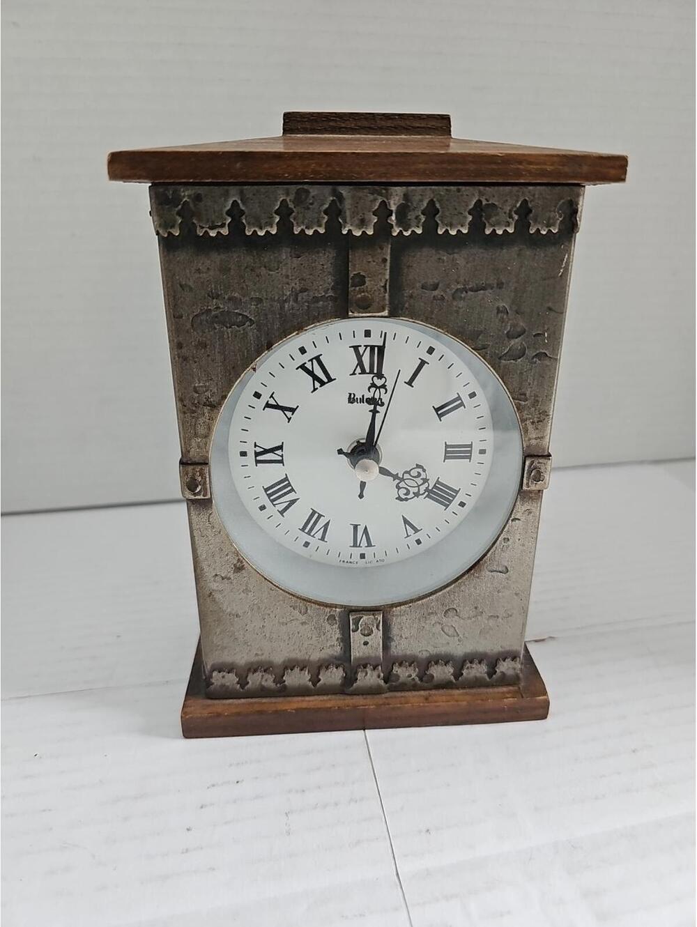 Bulova France Lic Ato Movement Mantle Clock